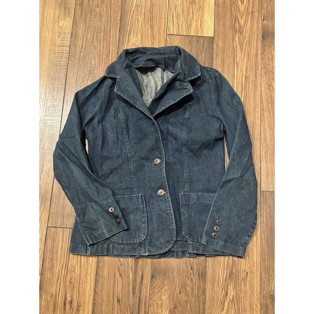 Vintage 70’s Kemington Express Made In USA Denim Jacket Button Coat Women Sz M